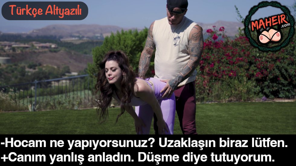 Evli Karıya Spor Yaptırırken Belinden Kavrayıp Dayadı